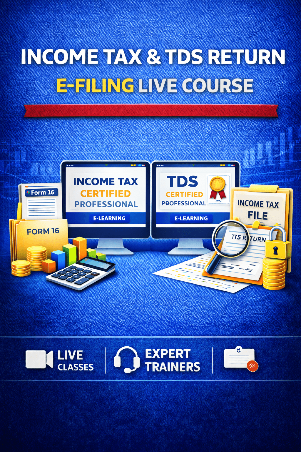 Income Tax and TDS Return e-Filing Live Course